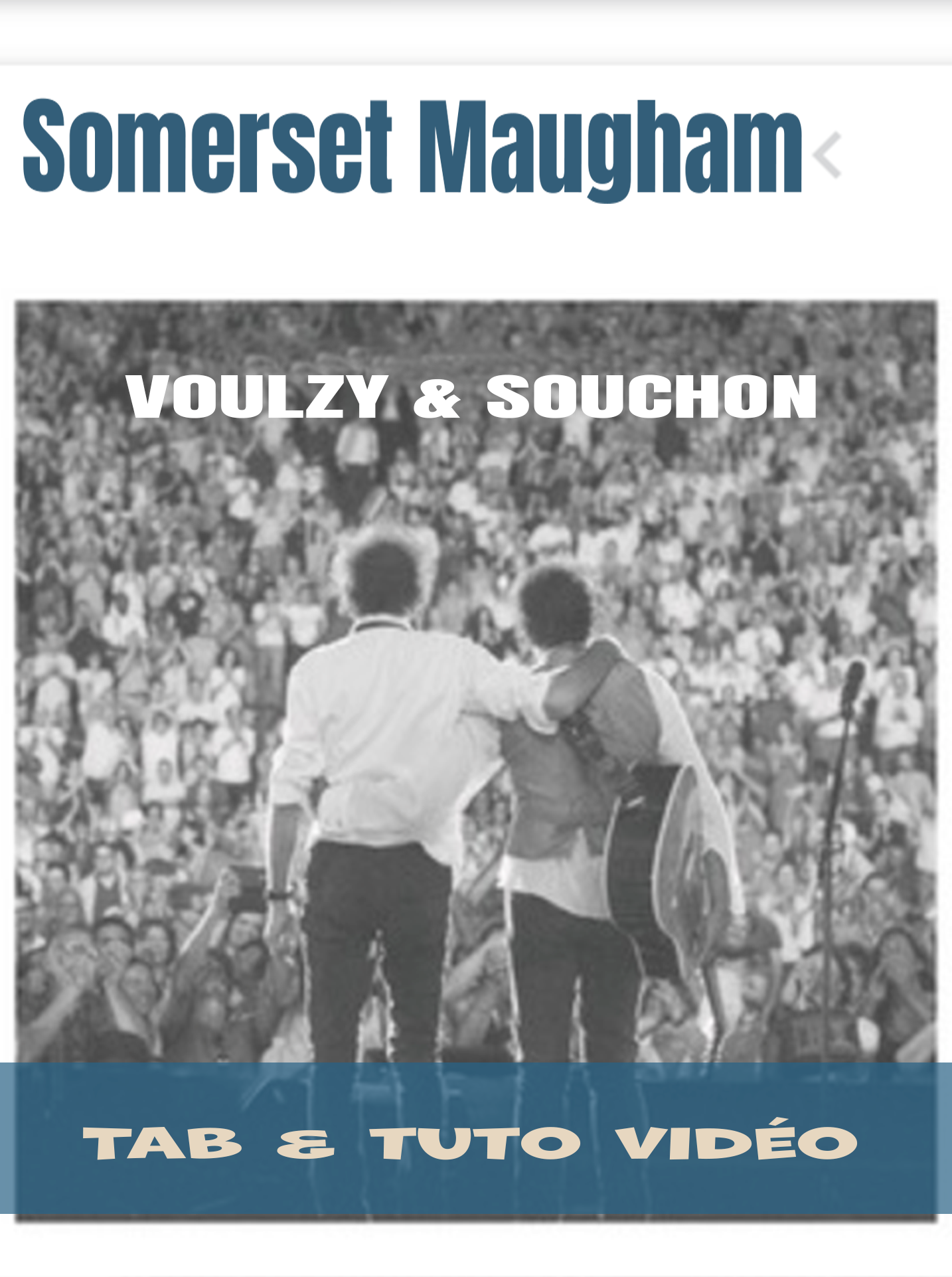SOMERSET MAUGHAM tuto guitare